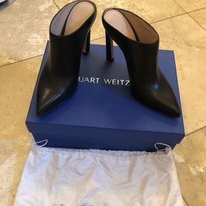Stuart Weitzman Camila Pointed-Toe Slide Mule